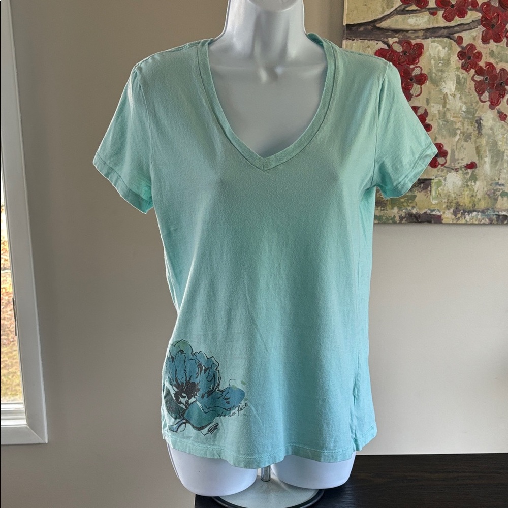 The North Face floral v neck short sleeve shirt